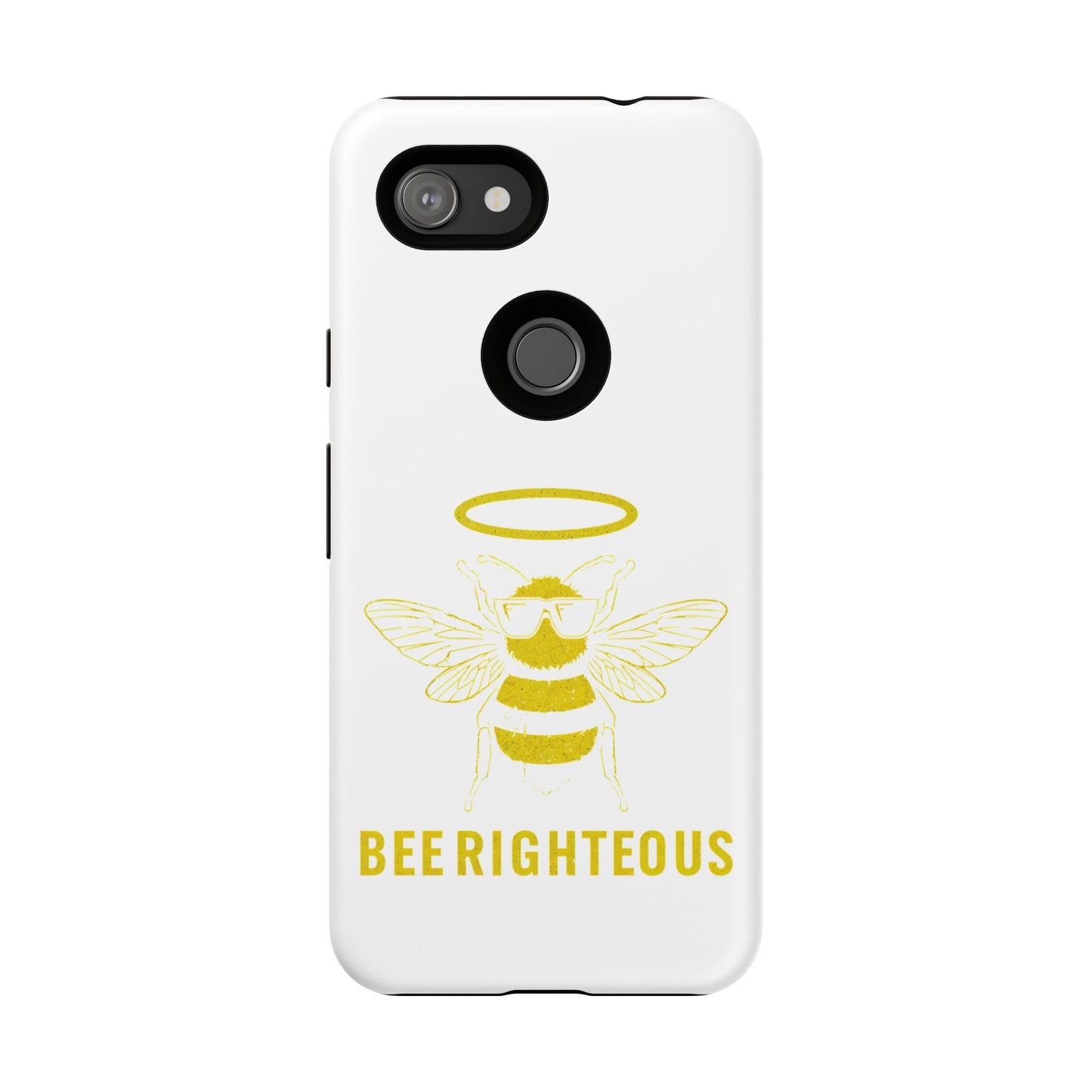 Bee Righteous Phone Case | Tough Cases, Inspirational Gifts, Cute Bee Design, Eco - Friendly Phone Accessories, Buzzing Charm - Jack Righteous
