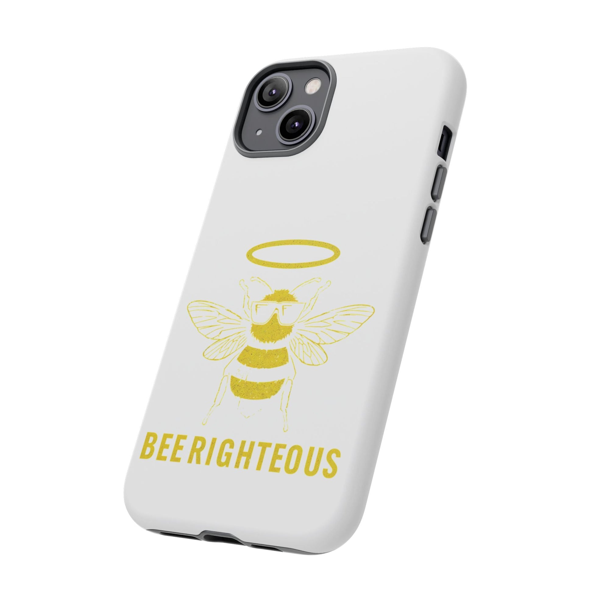 Bee Righteous Phone Case | Tough Cases, Inspirational Gifts, Cute Bee Design, Eco - Friendly Phone Accessories, Buzzing Charm - Jack Righteous