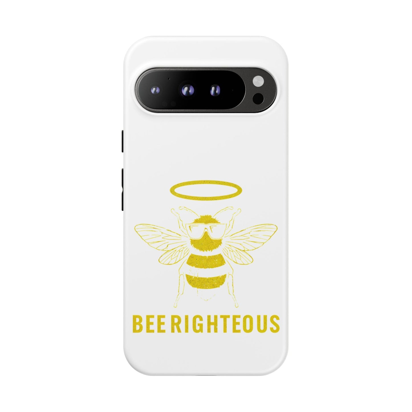 Bee Righteous Phone Case | Tough Cases, Inspirational Gifts, Cute Bee Design, Eco - Friendly Phone Accessories, Buzzing Charm - Jack Righteous