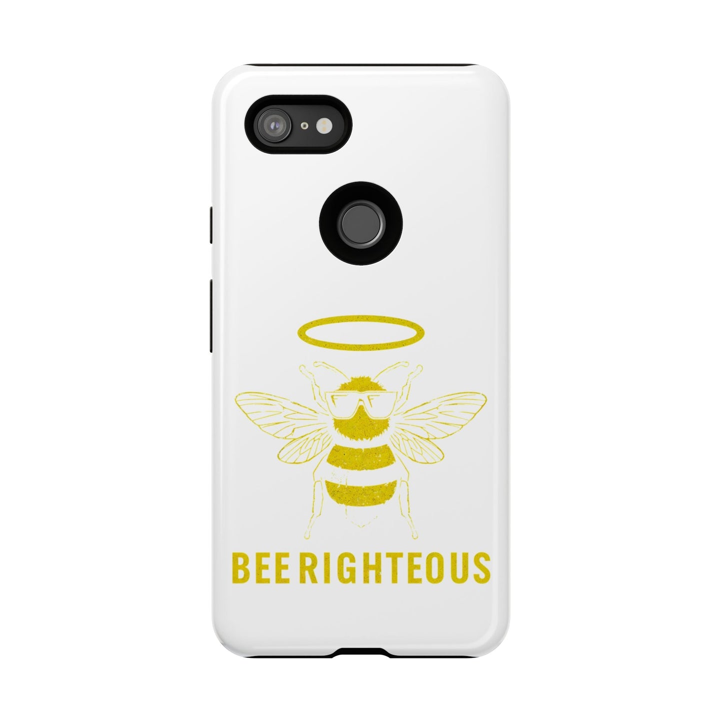 Bee Righteous Phone Case | Tough Cases, Inspirational Gifts, Cute Bee Design, Eco - Friendly Phone Accessories, Buzzing Charm - Jack Righteous