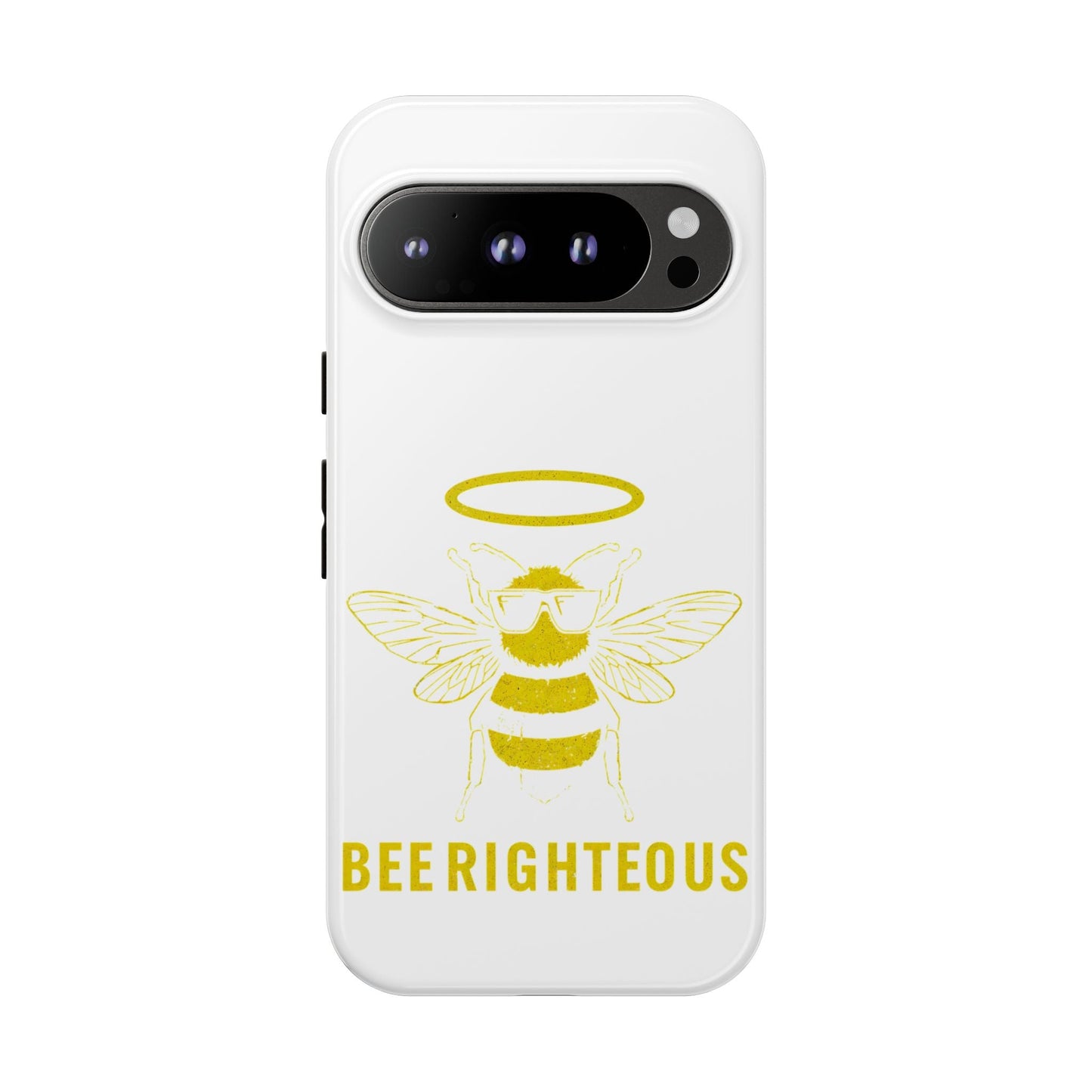 Bee Righteous Phone Case | Tough Cases, Inspirational Gifts, Cute Bee Design, Eco - Friendly Phone Accessories, Buzzing Charm - Jack Righteous
