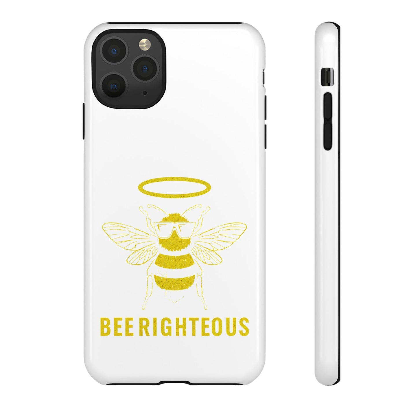 Bee Righteous Phone Case | Tough Cases, Inspirational Gifts, Cute Bee Design, Eco - Friendly Phone Accessories, Buzzing Charm - Jack Righteous