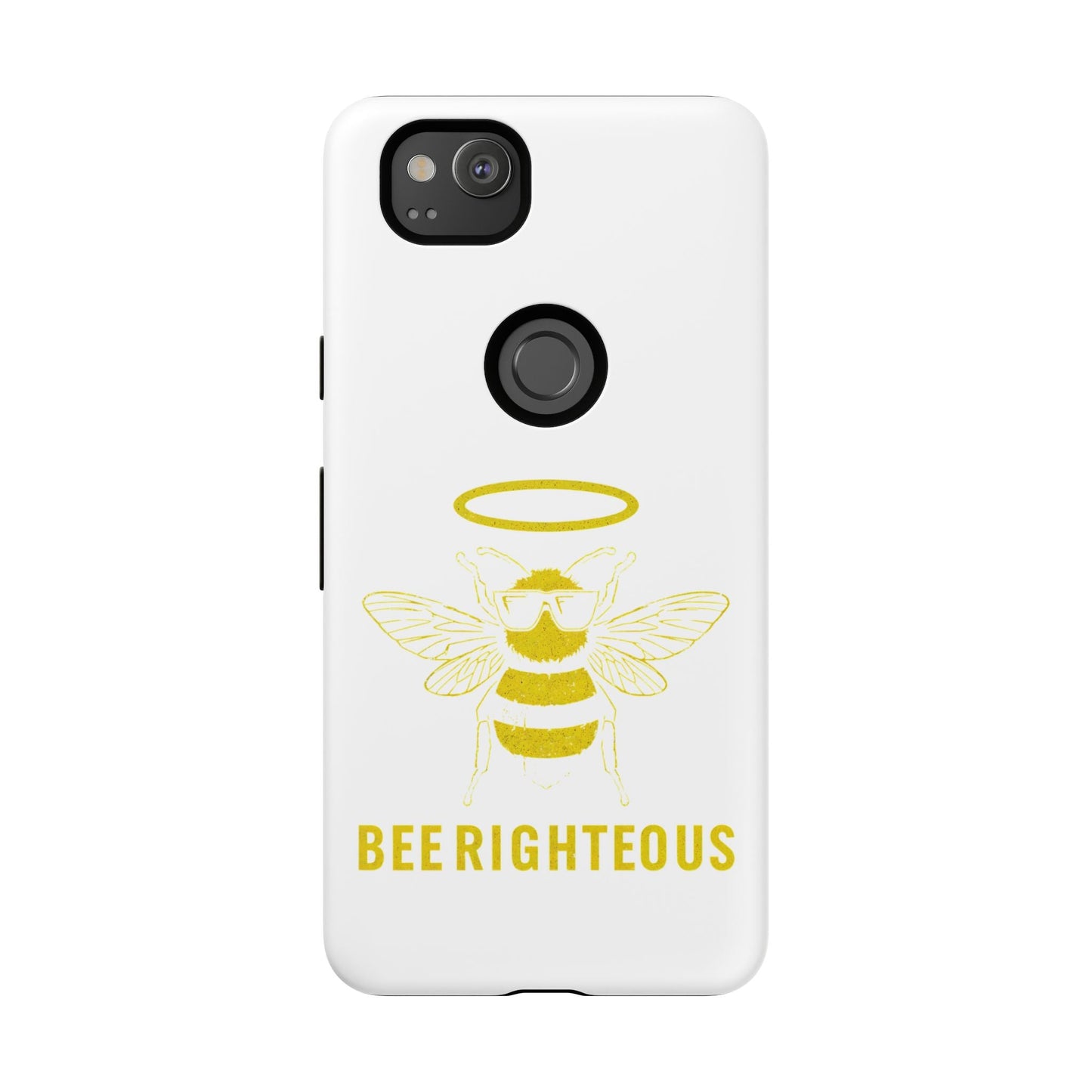 Bee Righteous Phone Case | Tough Cases, Inspirational Gifts, Cute Bee Design, Eco - Friendly Phone Accessories, Buzzing Charm - Jack Righteous