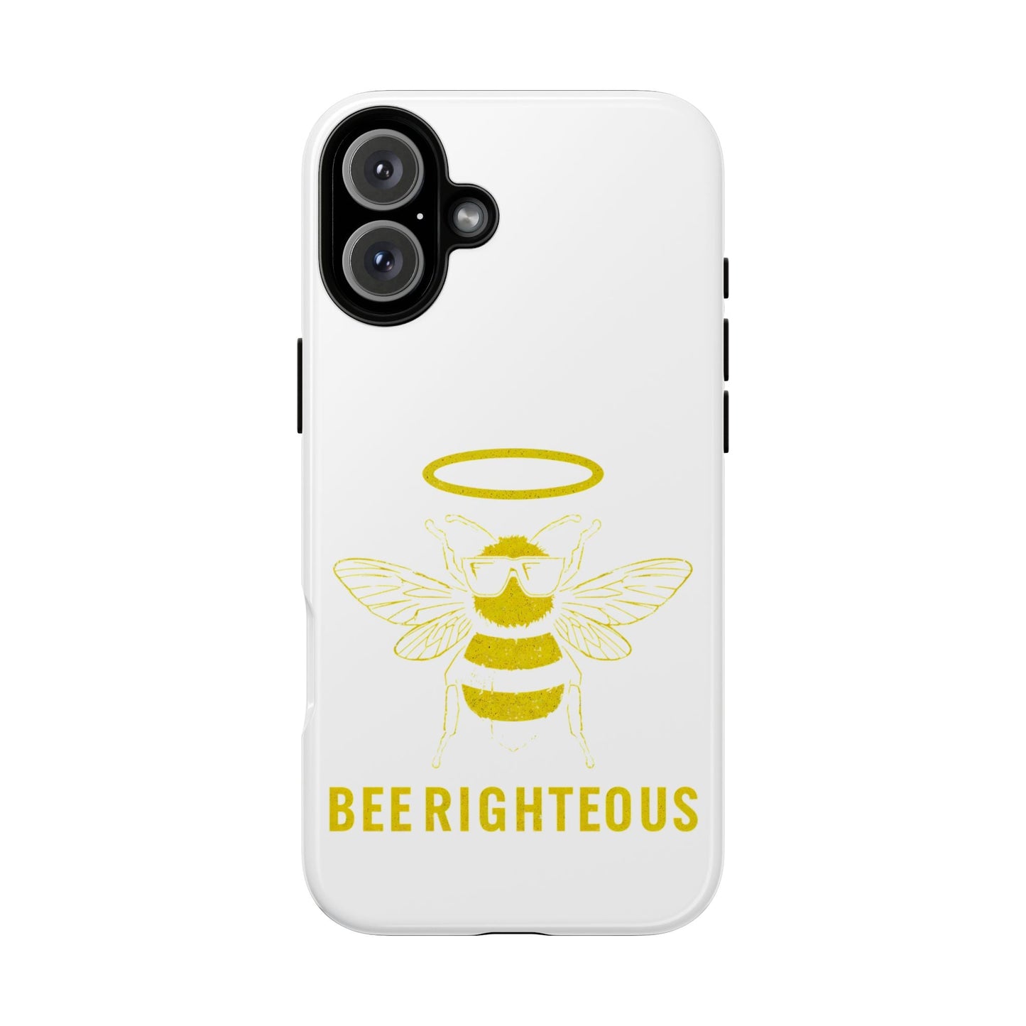 Bee Righteous Phone Case | Tough Cases, Inspirational Gifts, Cute Bee Design, Eco - Friendly Phone Accessories, Buzzing Charm - Jack Righteous
