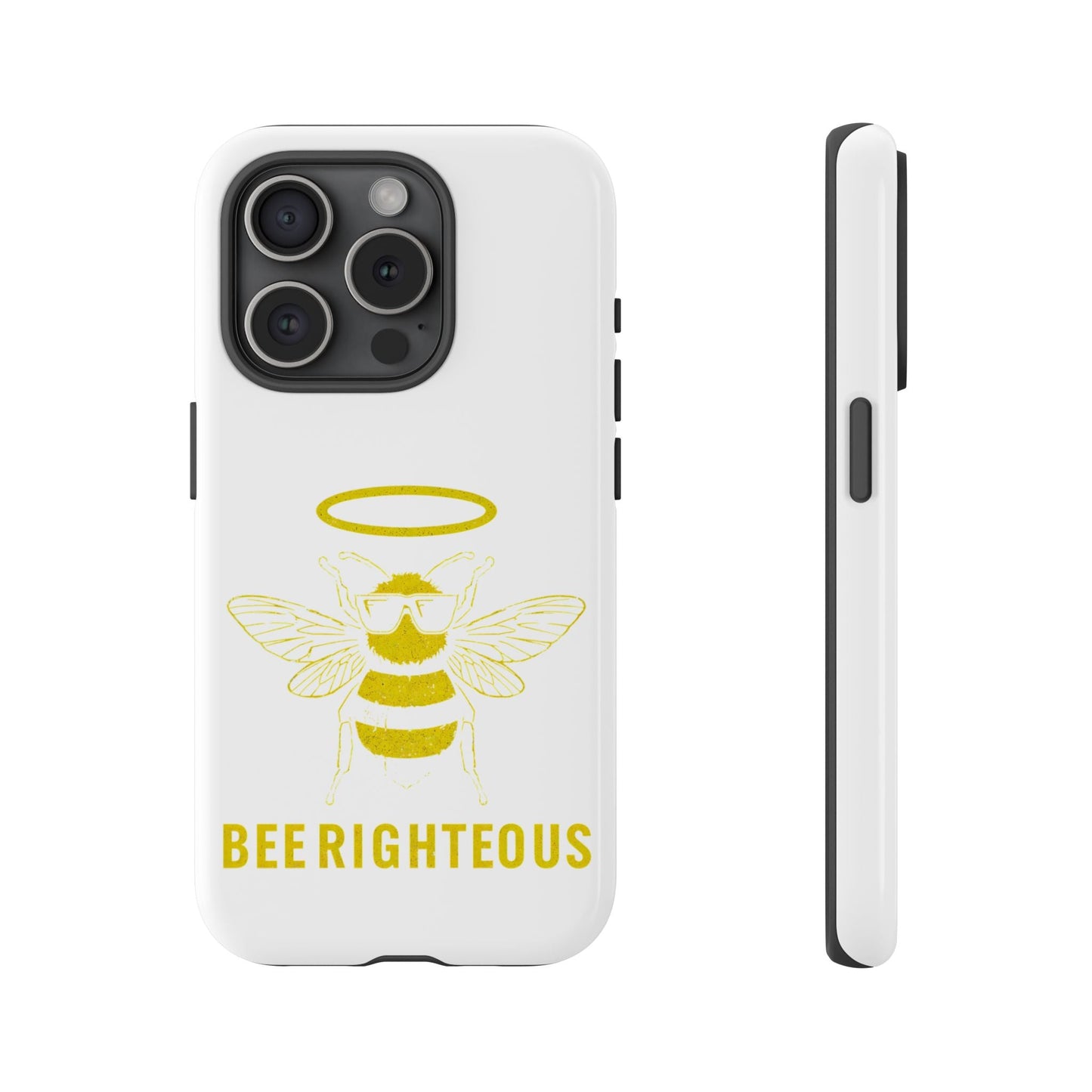 Bee Righteous Phone Case | Tough Cases, Inspirational Gifts, Cute Bee Design, Eco - Friendly Phone Accessories, Buzzing Charm - Jack Righteous