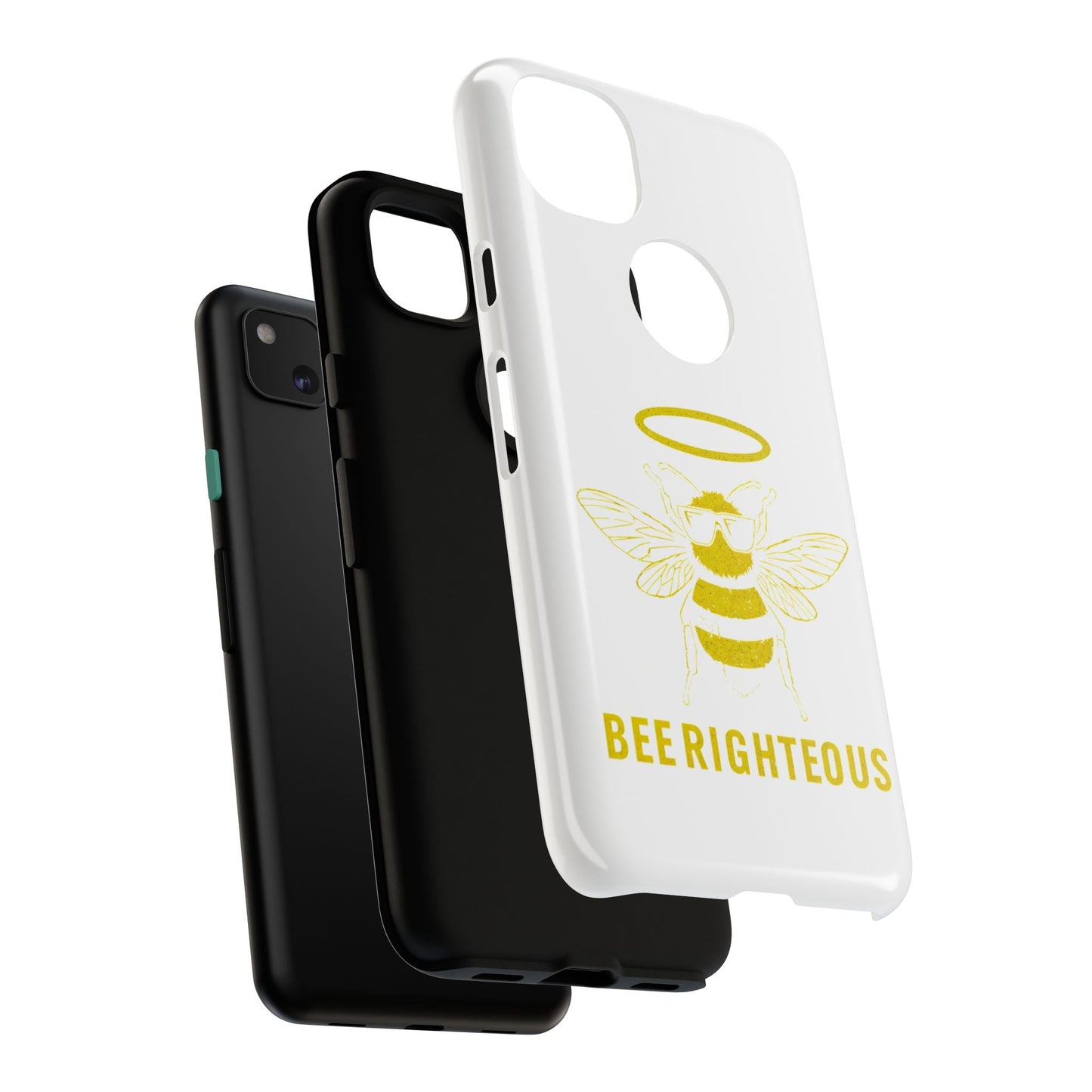 Bee Righteous Phone Case | Tough Cases, Inspirational Gifts, Cute Bee Design, Eco - Friendly Phone Accessories, Buzzing Charm - Jack Righteous