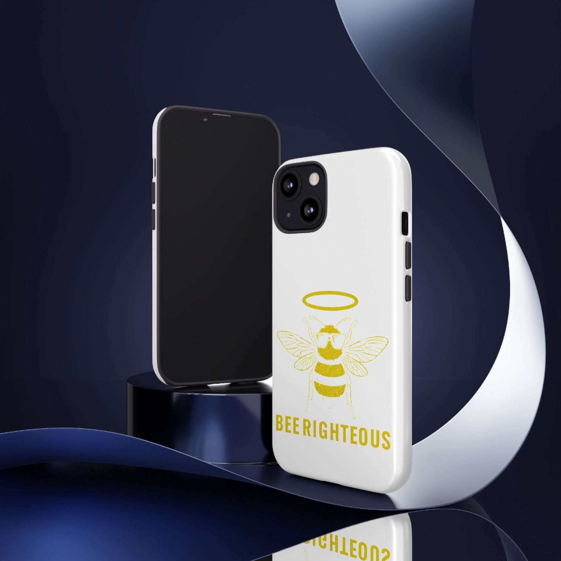 Bee Righteous Phone Case | Tough Cases, Inspirational Gifts, Cute Bee Design, Eco - Friendly Phone Accessories, Buzzing Charm - Jack Righteous