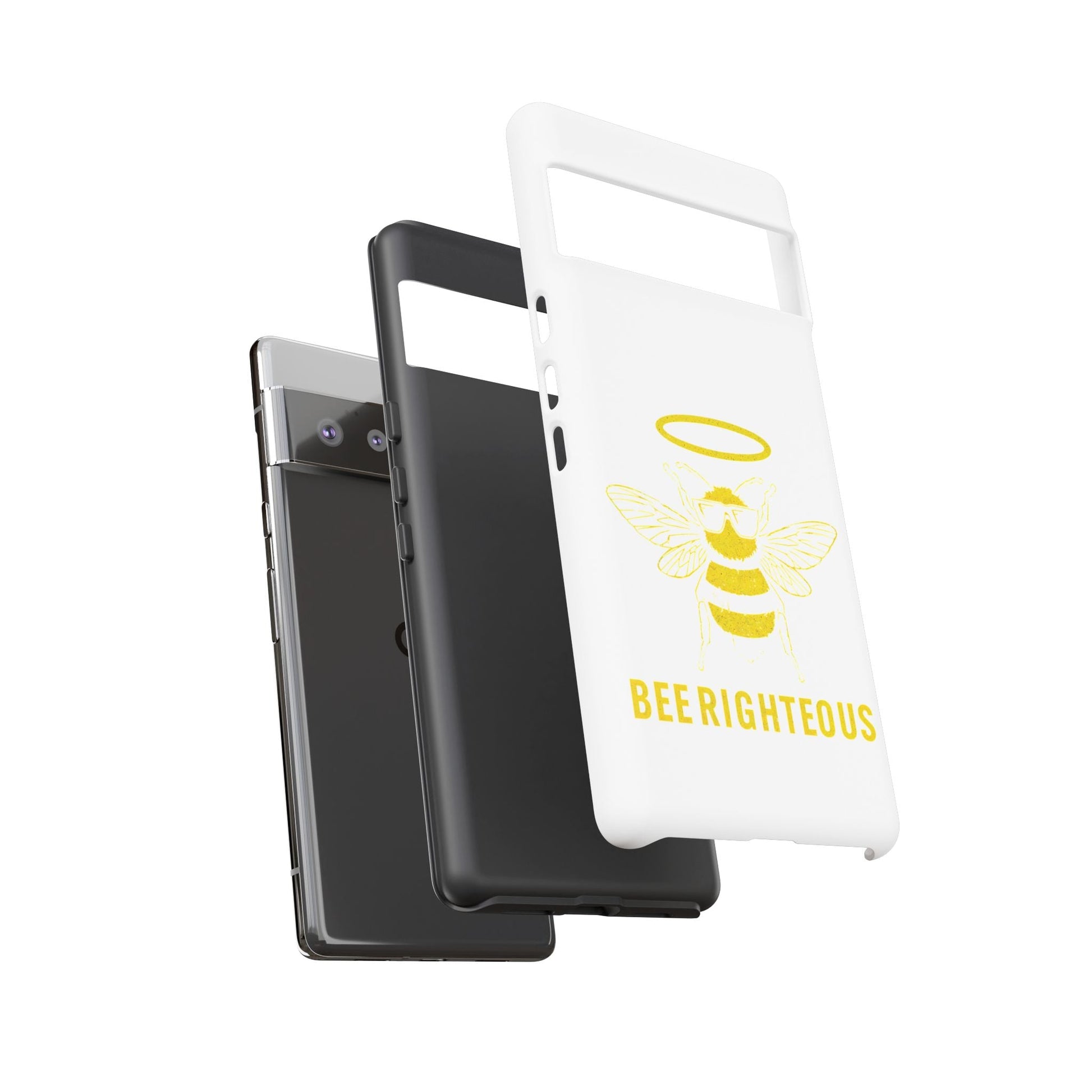 Bee Righteous Phone Case | Tough Cases, Inspirational Gifts, Cute Bee Design, Eco - Friendly Phone Accessories, Buzzing Charm - Jack Righteous