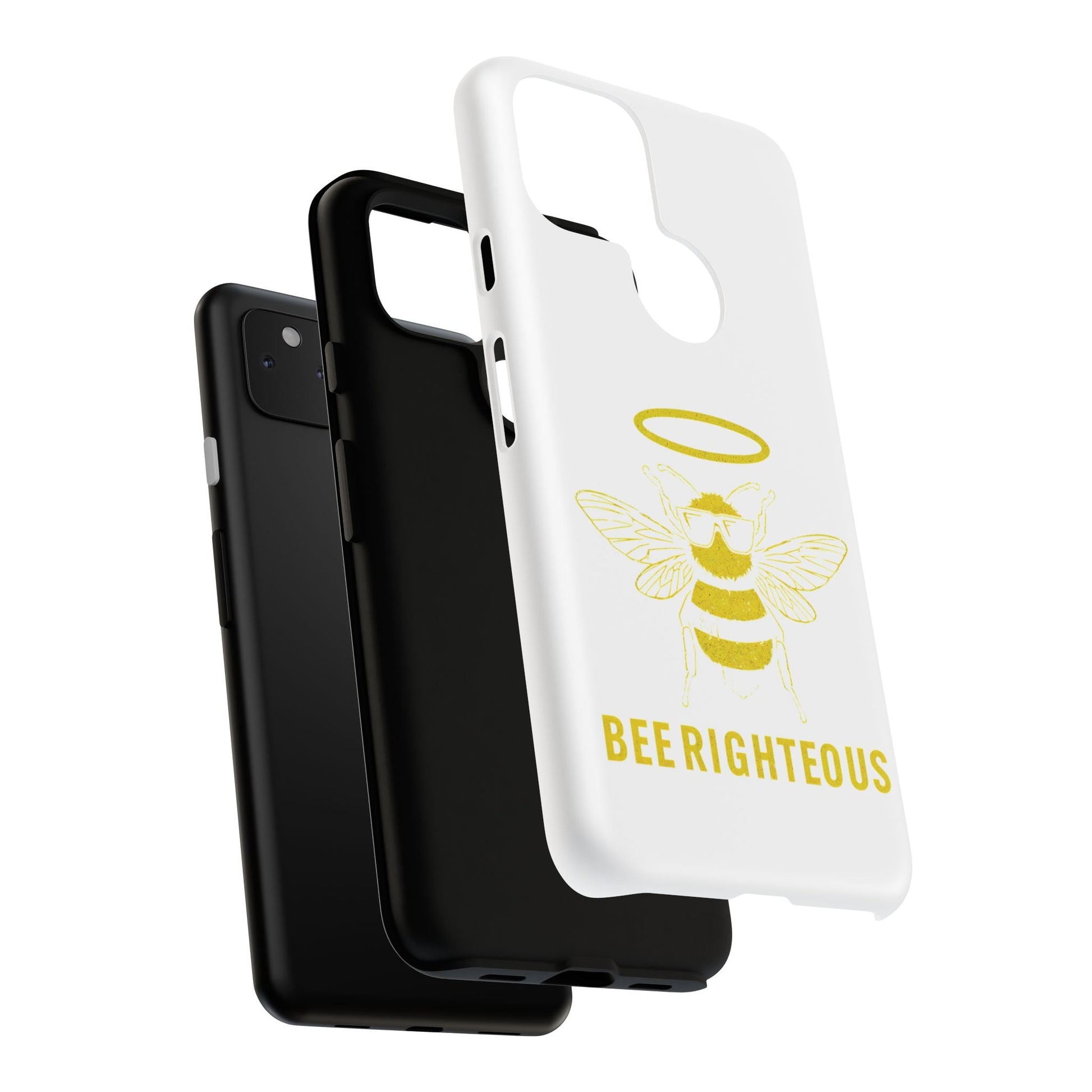 Bee Righteous Phone Case | Tough Cases, Inspirational Gifts, Cute Bee Design, Eco - Friendly Phone Accessories, Buzzing Charm - Jack Righteous