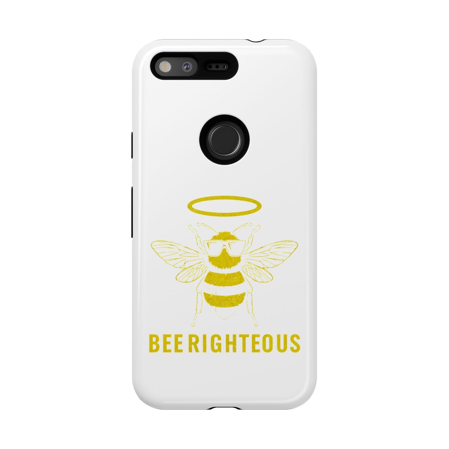 Bee Righteous Phone Case | Tough Cases, Inspirational Gifts, Cute Bee Design, Eco - Friendly Phone Accessories, Buzzing Charm - Jack Righteous