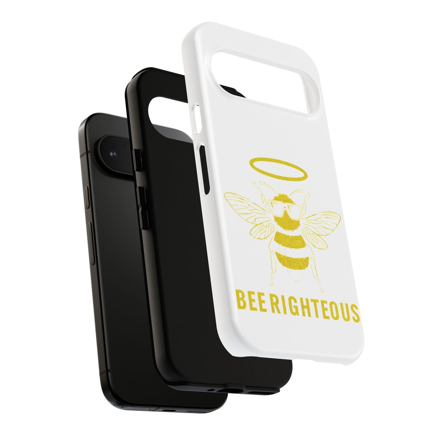 Bee Righteous Phone Case | Tough Cases, Inspirational Gifts, Cute Bee Design, Eco - Friendly Phone Accessories, Buzzing Charm - Jack Righteous