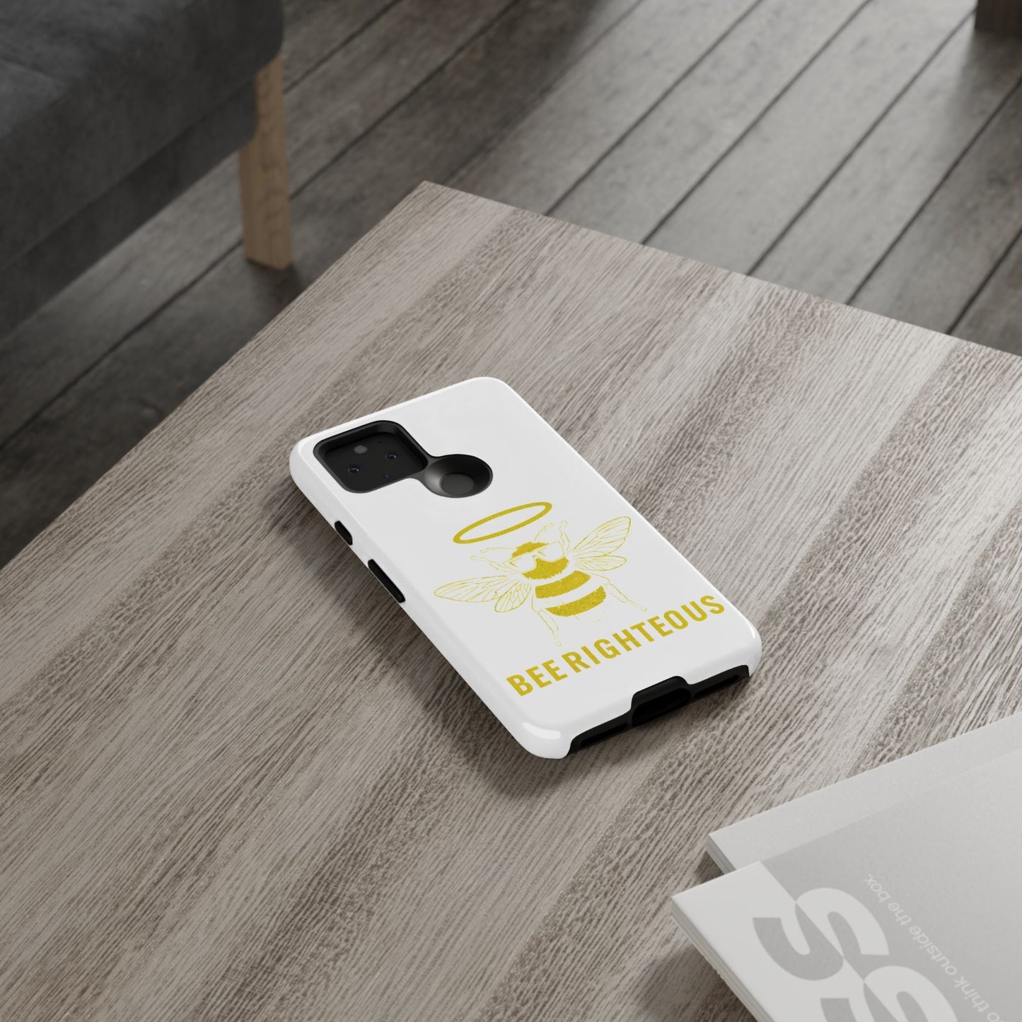 Bee Righteous Phone Case | Tough Cases, Inspirational Gifts, Cute Bee Design, Eco - Friendly Phone Accessories, Buzzing Charm - Jack Righteous