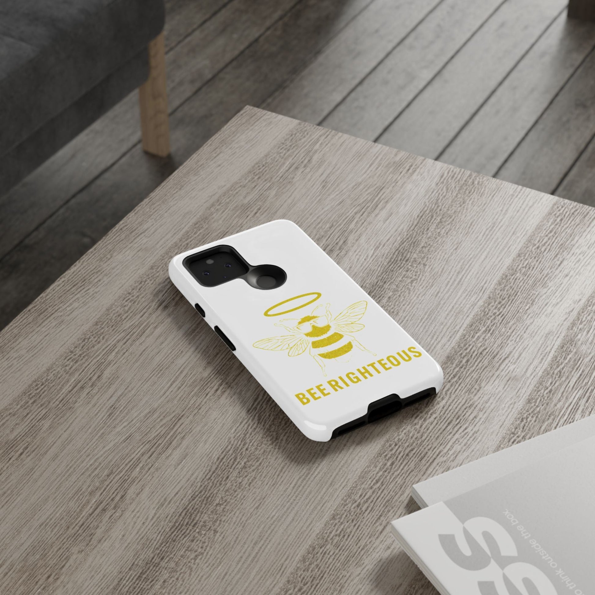 Bee Righteous Phone Case | Tough Cases, Inspirational Gifts, Cute Bee Design, Eco - Friendly Phone Accessories, Buzzing Charm - Jack Righteous