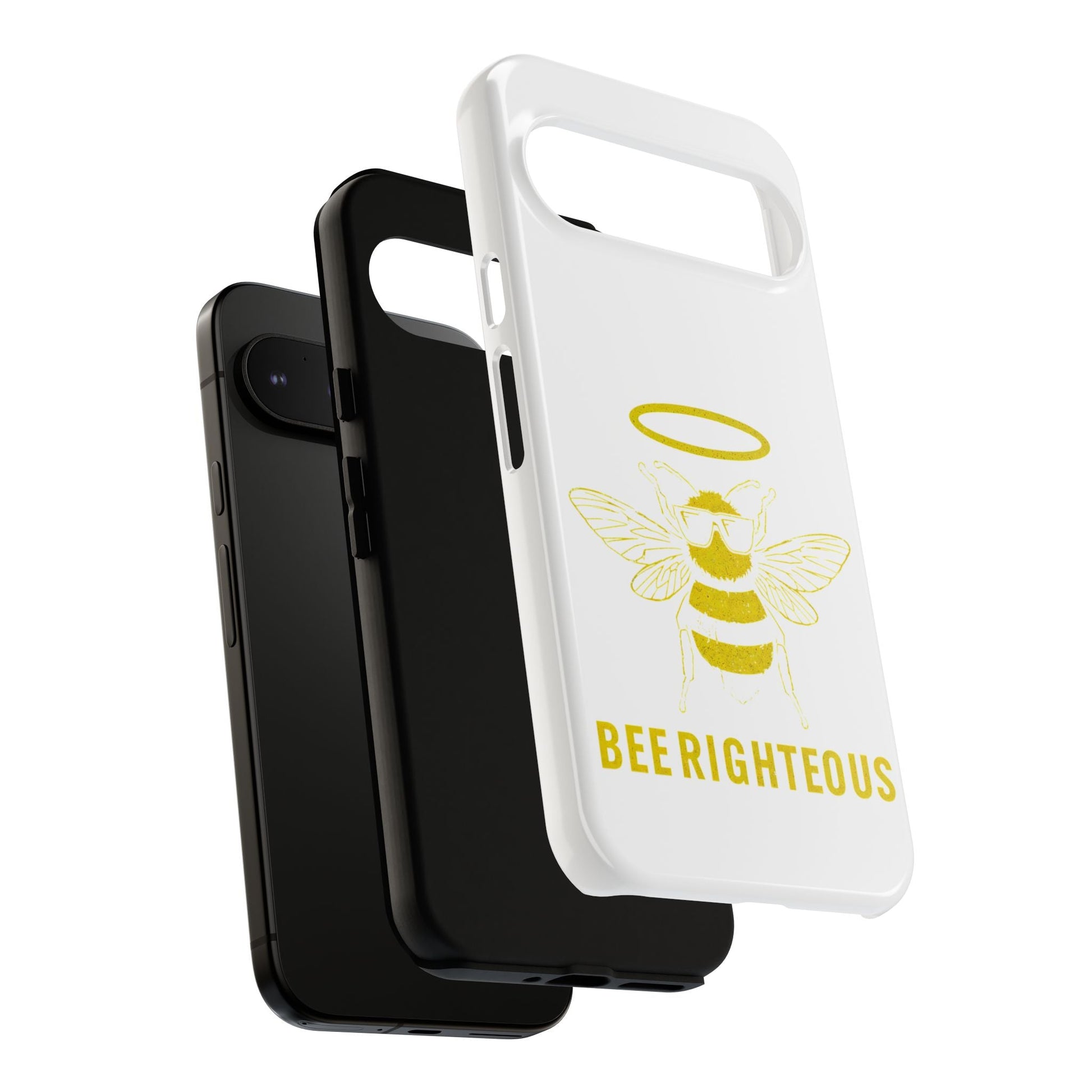 Bee Righteous Phone Case | Tough Cases, Inspirational Gifts, Cute Bee Design, Eco - Friendly Phone Accessories, Buzzing Charm - Jack Righteous