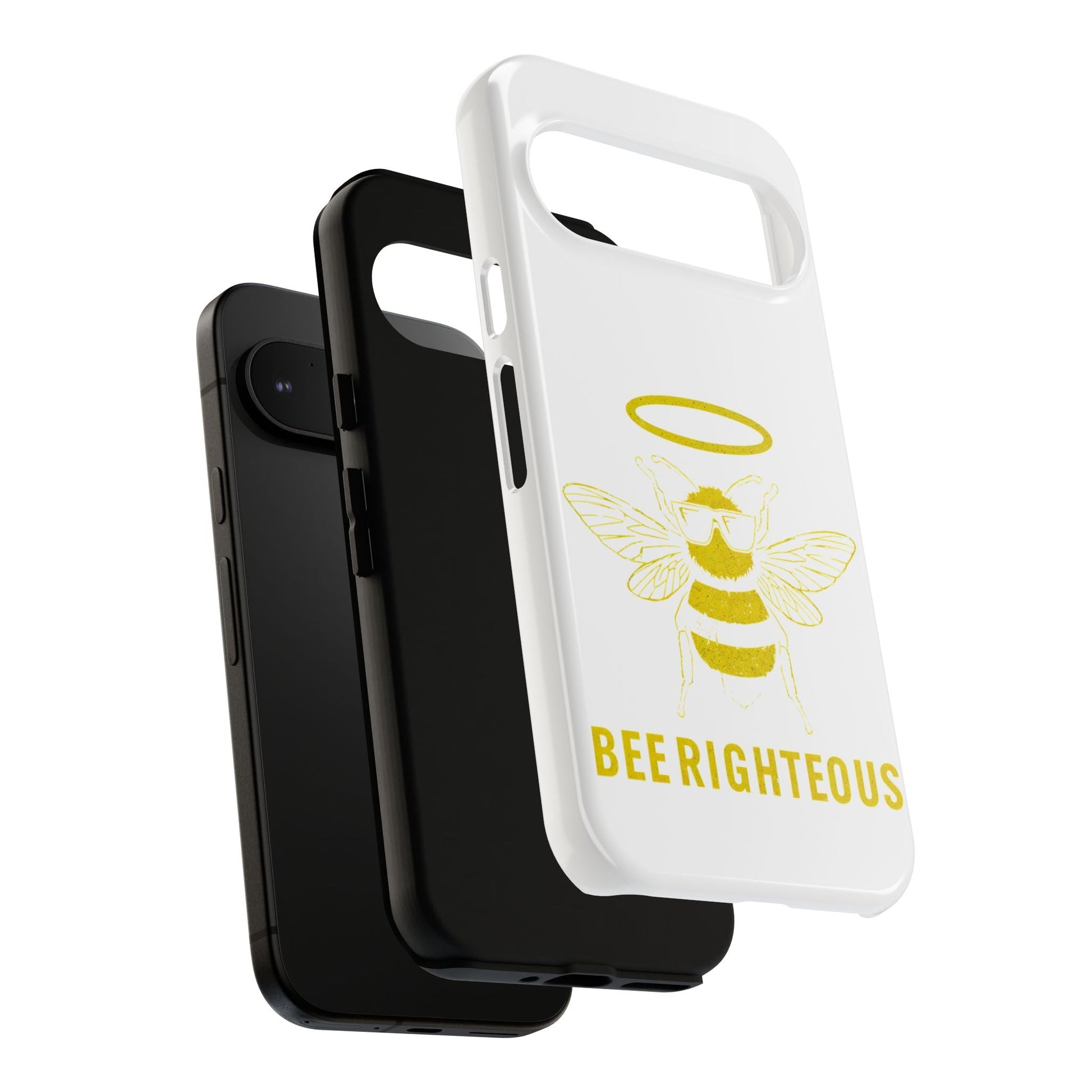 Bee Righteous Phone Case | Tough Cases, Inspirational Gifts, Cute Bee Design, Eco - Friendly Phone Accessories, Buzzing Charm - Jack Righteous