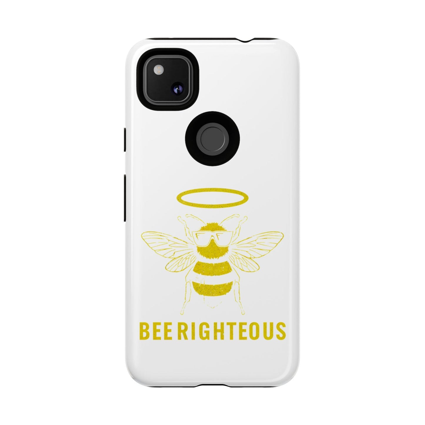 Bee Righteous Phone Case | Tough Cases, Inspirational Gifts, Cute Bee Design, Eco - Friendly Phone Accessories, Buzzing Charm - Jack Righteous
