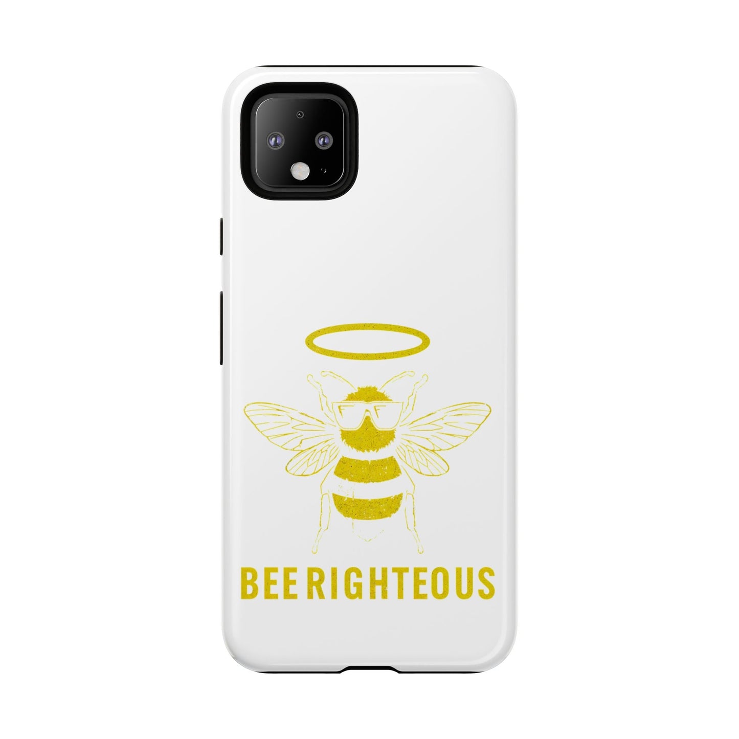 Bee Righteous Phone Case | Tough Cases, Inspirational Gifts, Cute Bee Design, Eco - Friendly Phone Accessories, Buzzing Charm - Jack Righteous