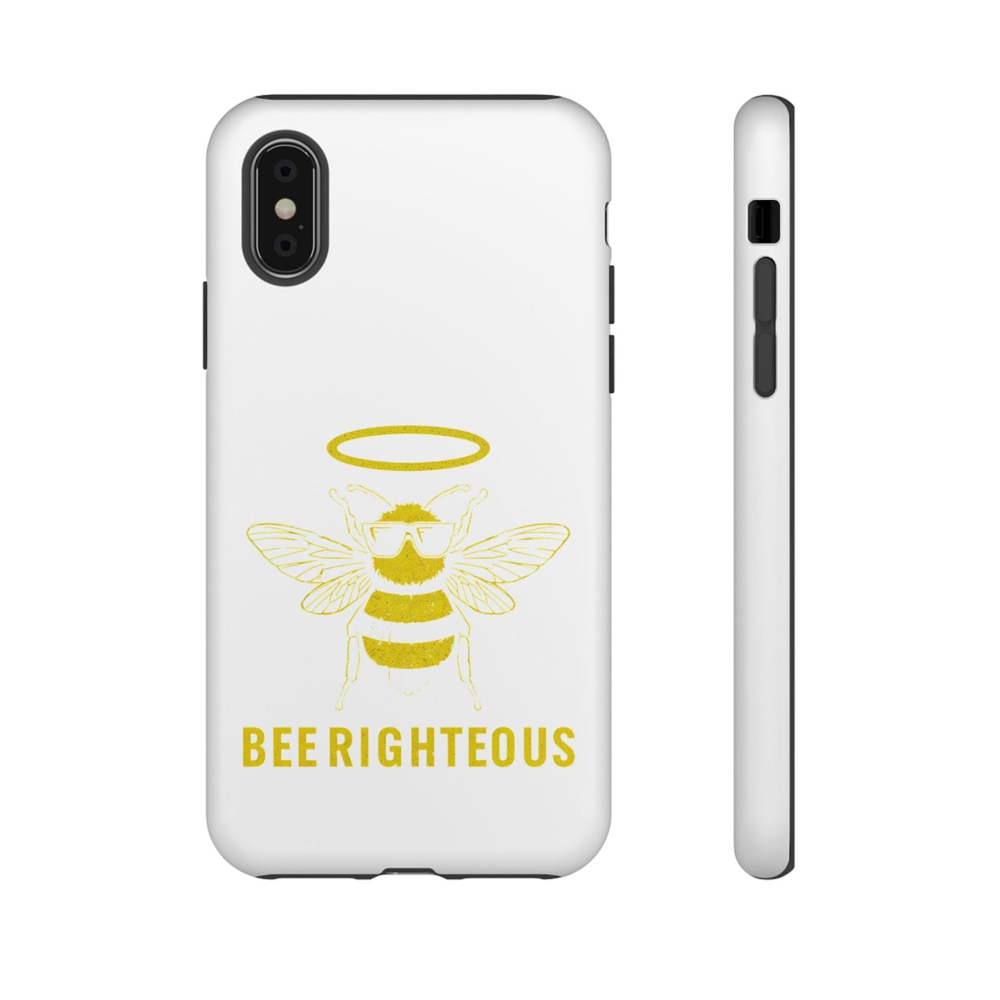 Bee Righteous Phone Case | Tough Cases, Inspirational Gifts, Cute Bee Design, Eco - Friendly Phone Accessories, Buzzing Charm - Jack Righteous