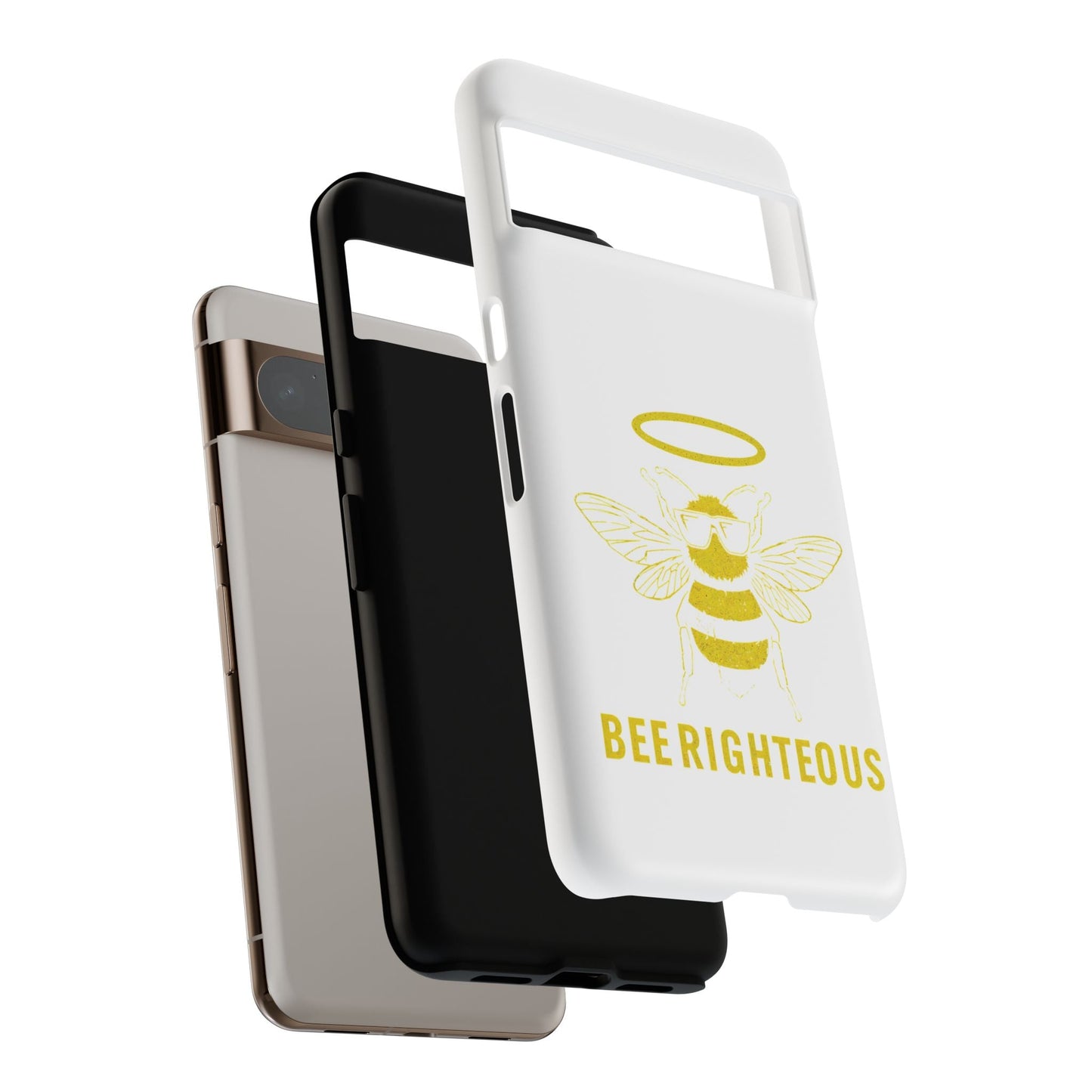 Bee Righteous Phone Case | Tough Cases, Inspirational Gifts, Cute Bee Design, Eco - Friendly Phone Accessories, Buzzing Charm - Jack Righteous