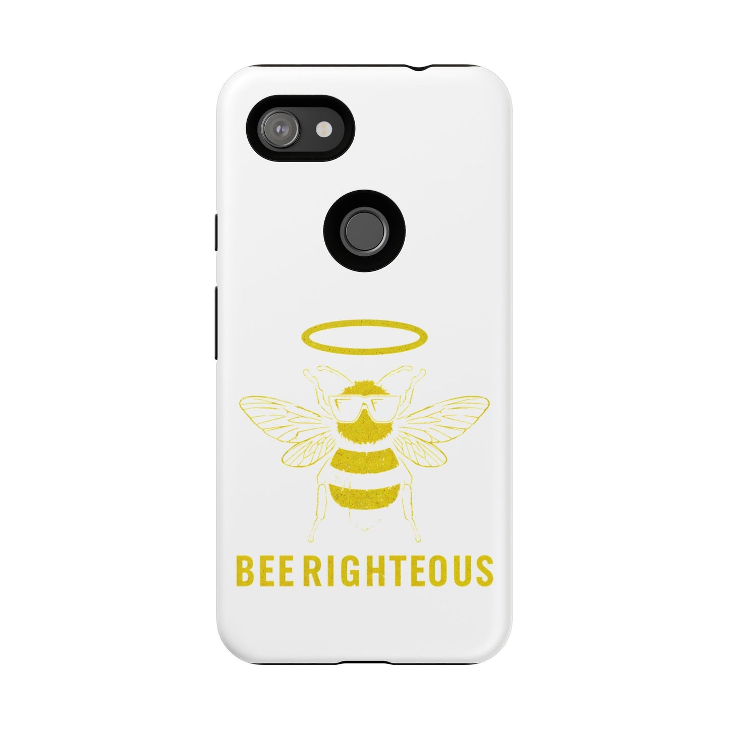 Bee Righteous Phone Case | Tough Cases, Inspirational Gifts, Cute Bee Design, Eco - Friendly Phone Accessories, Buzzing Charm - Jack Righteous