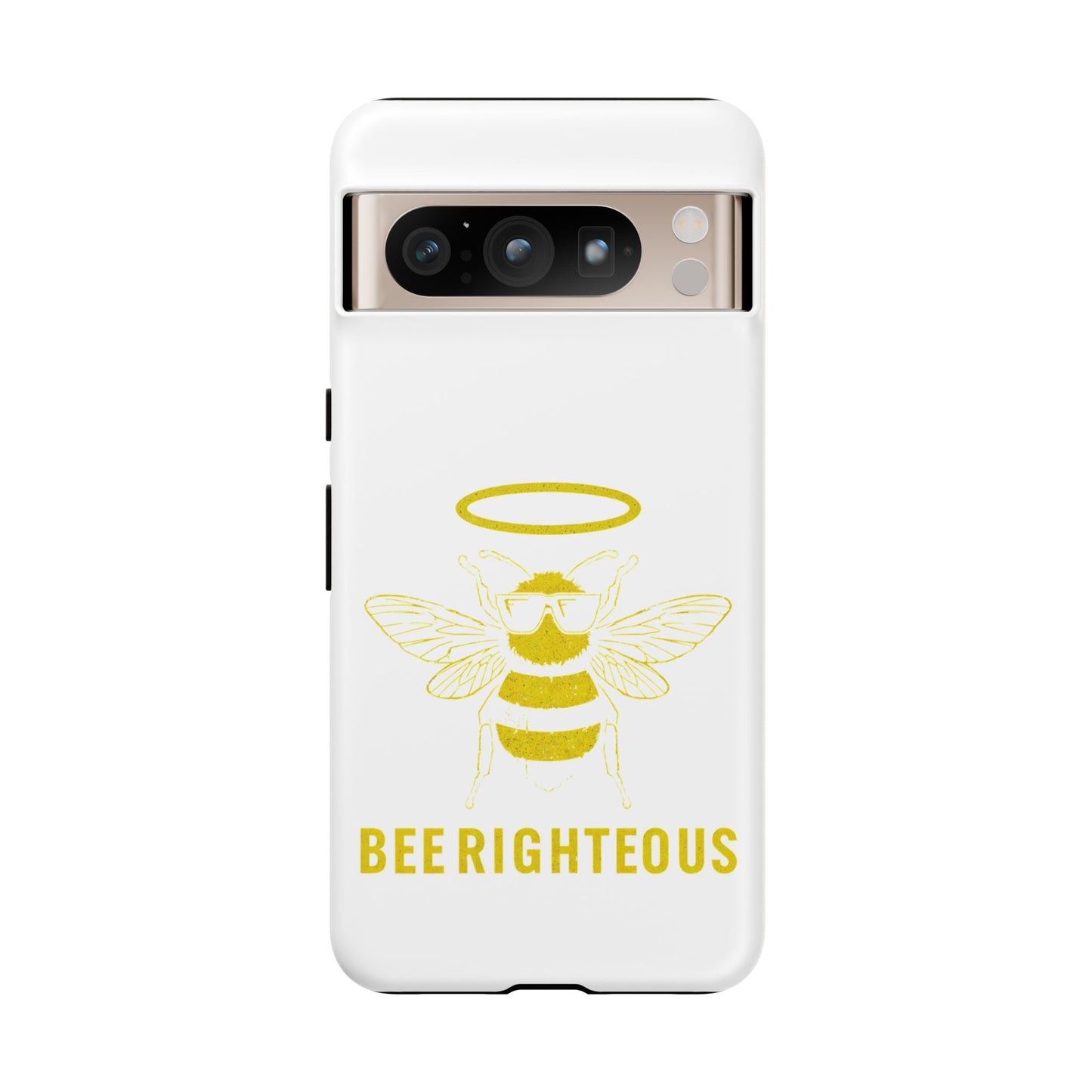Bee Righteous Phone Case | Tough Cases, Inspirational Gifts, Cute Bee Design, Eco - Friendly Phone Accessories, Buzzing Charm - Jack Righteous