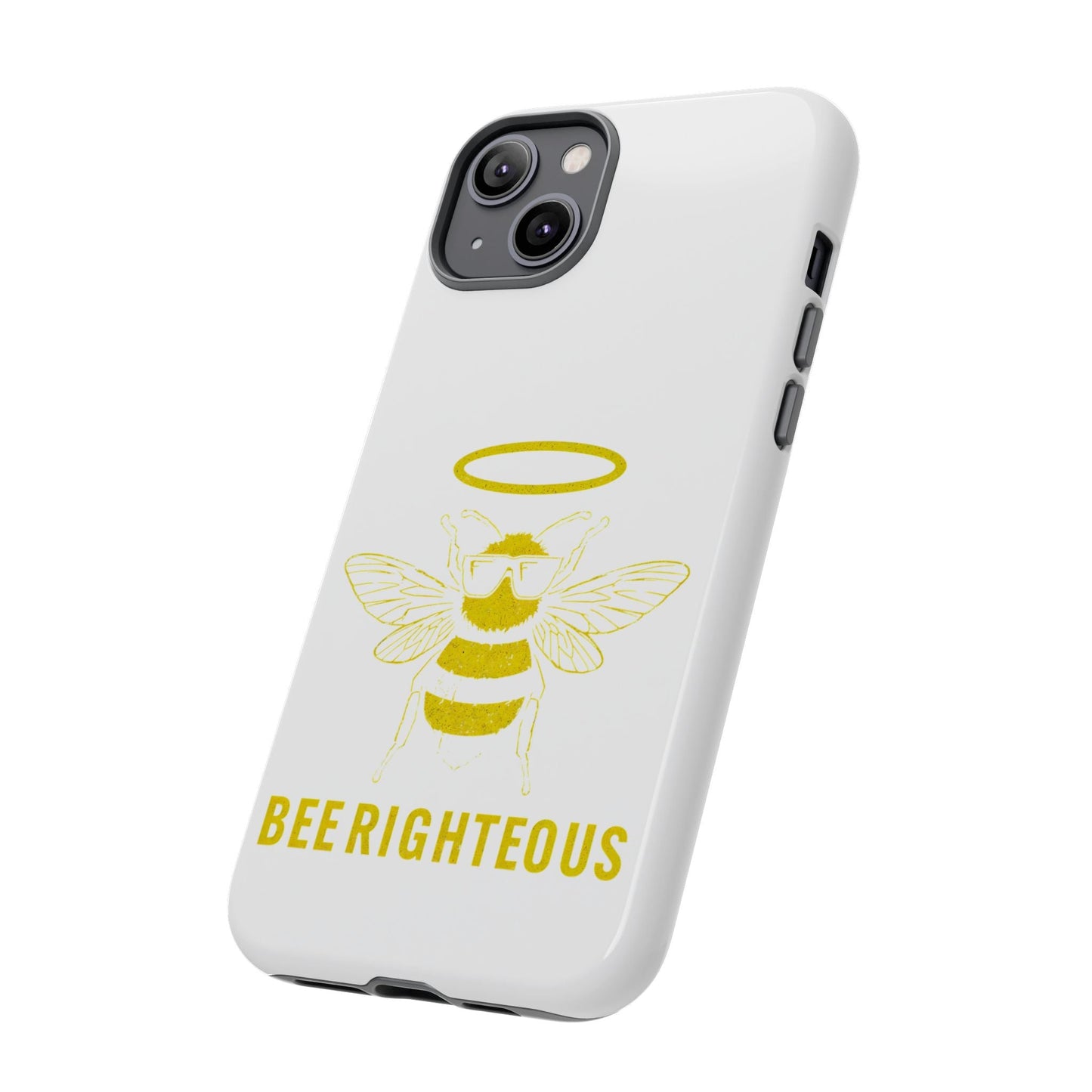 Bee Righteous Phone Case | Tough Cases, Inspirational Gifts, Cute Bee Design, Eco - Friendly Phone Accessories, Buzzing Charm - Jack Righteous