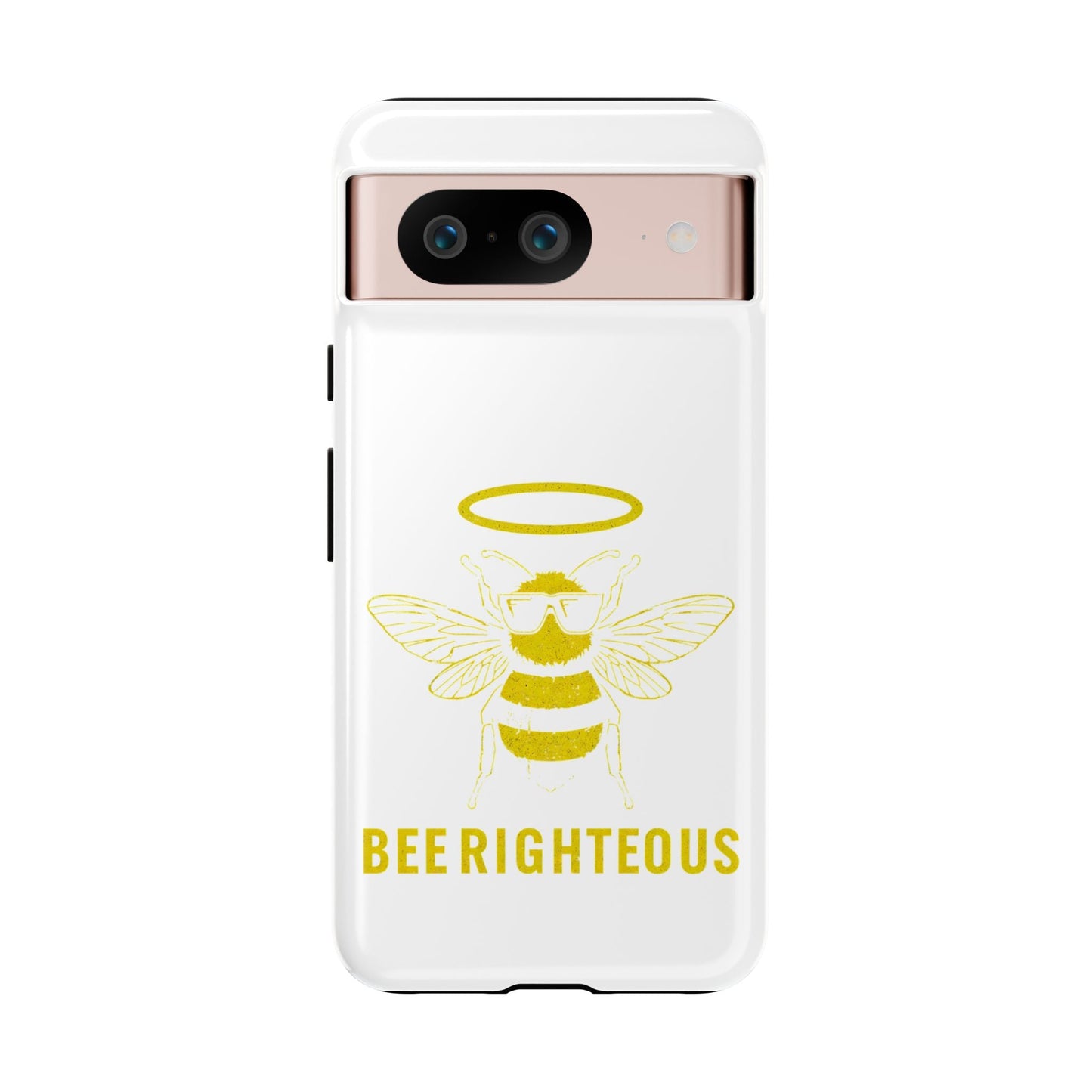 Bee Righteous Phone Case | Tough Cases, Inspirational Gifts, Cute Bee Design, Eco - Friendly Phone Accessories, Buzzing Charm - Jack Righteous