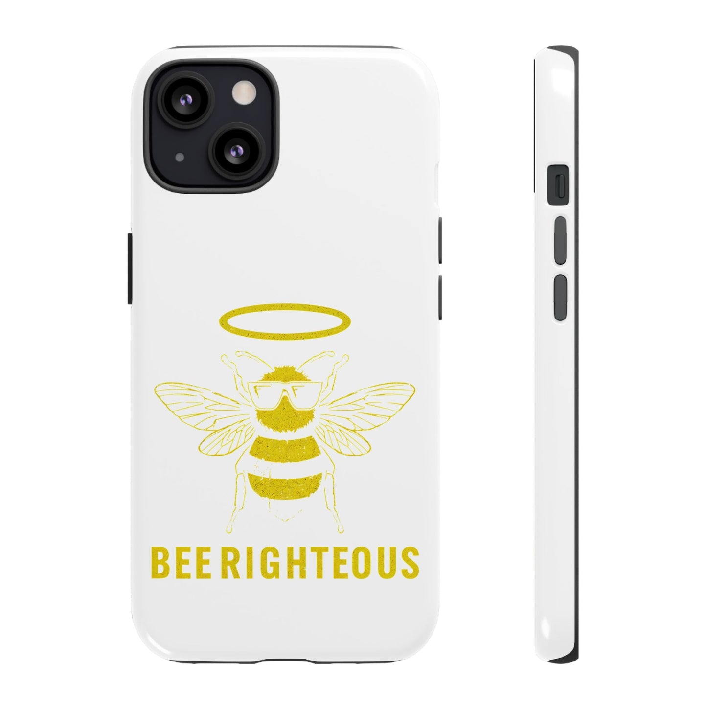 Bee Righteous Phone Case | Tough Cases, Inspirational Gifts, Cute Bee Design, Eco - Friendly Phone Accessories, Buzzing Charm - Jack Righteous