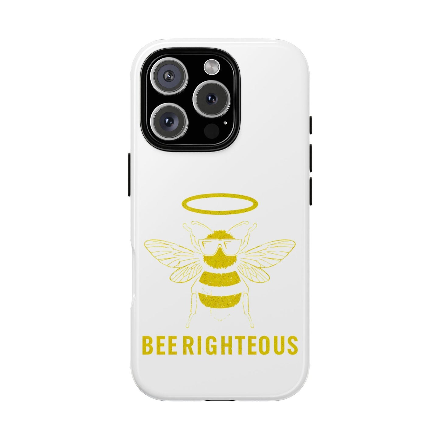 Bee Righteous Phone Case | Tough Cases, Inspirational Gifts, Cute Bee Design, Eco - Friendly Phone Accessories, Buzzing Charm - Jack Righteous