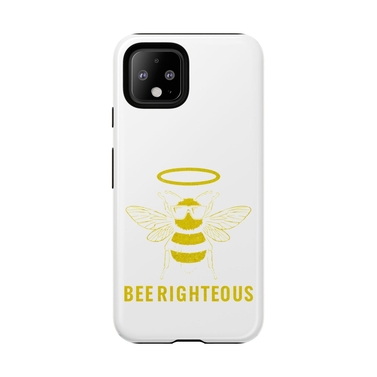Bee Righteous Phone Case | Tough Cases, Inspirational Gifts, Cute Bee Design, Eco - Friendly Phone Accessories, Buzzing Charm - Jack Righteous