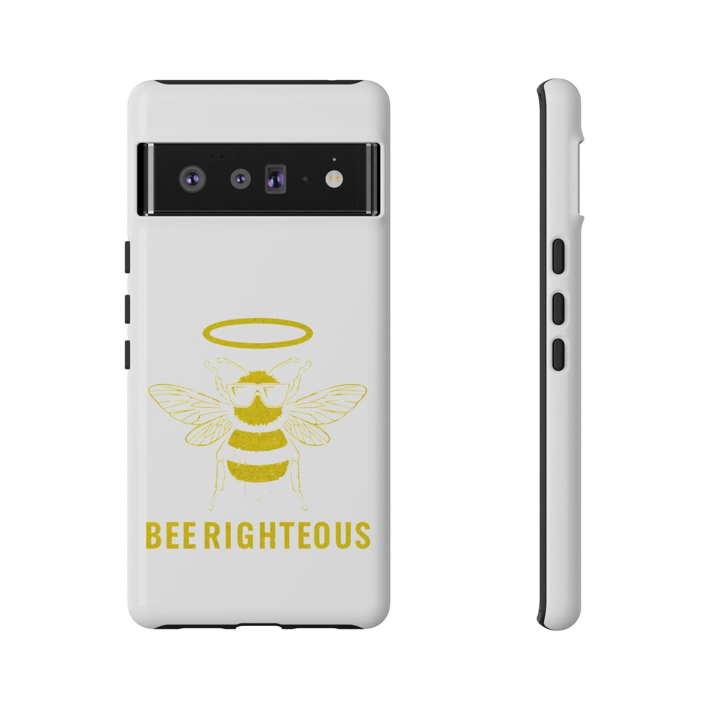 Bee Righteous Phone Case | Tough Cases, Inspirational Gifts, Cute Bee Design, Eco - Friendly Phone Accessories, Buzzing Charm - Jack Righteous