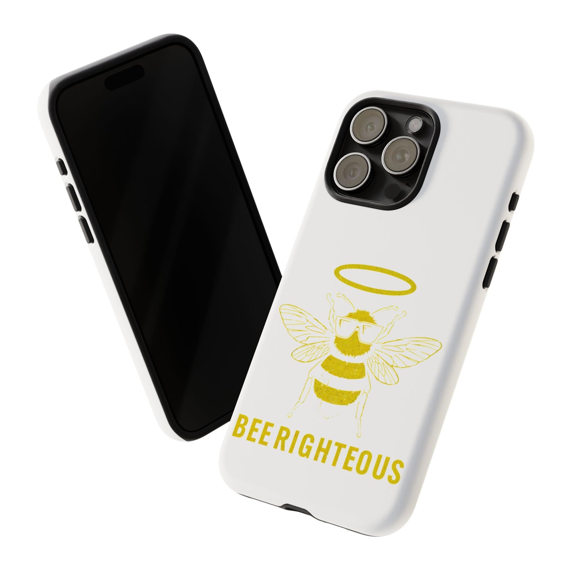 Bee Righteous Phone Case | Tough Cases, Inspirational Gifts, Cute Bee Design, Eco - Friendly Phone Accessories, Buzzing Charm - Jack Righteous