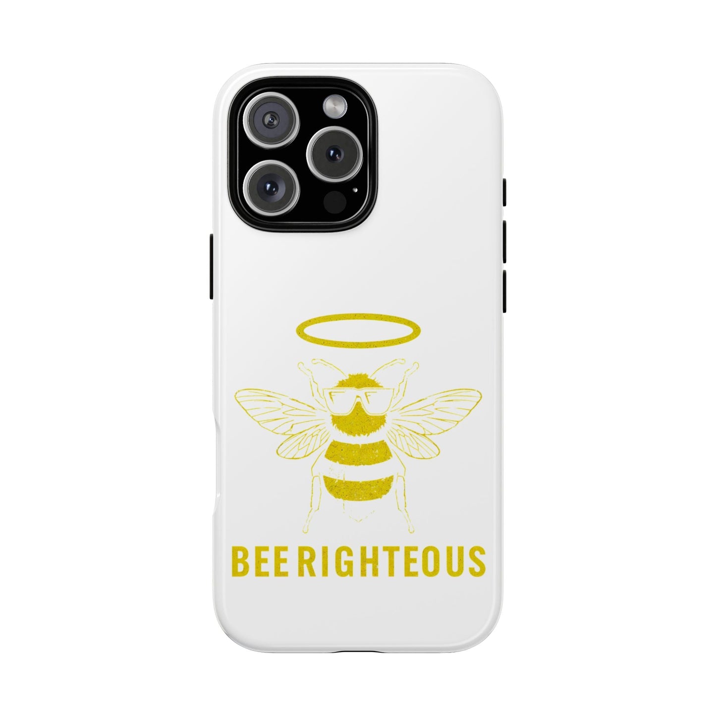 Bee Righteous Phone Case | Tough Cases, Inspirational Gifts, Cute Bee Design, Eco - Friendly Phone Accessories, Buzzing Charm - Jack Righteous