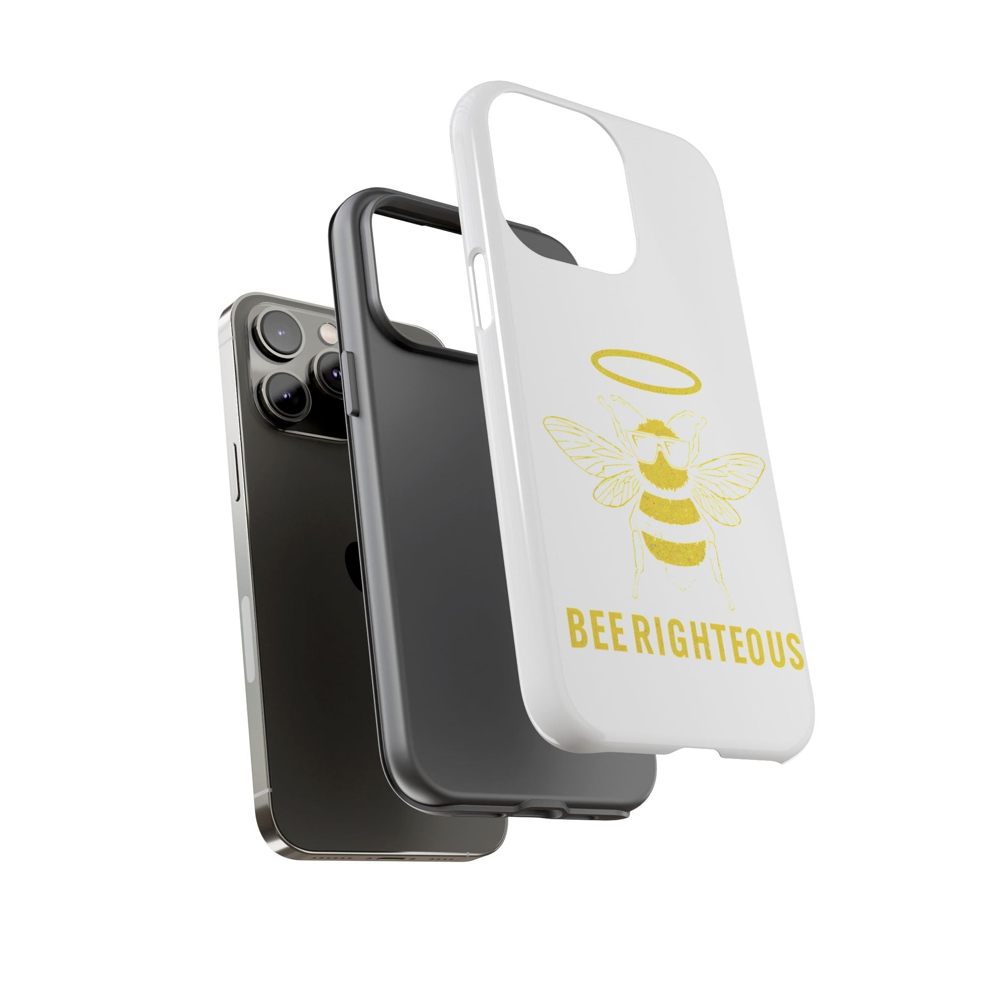 Bee Righteous Phone Case | Tough Cases, Inspirational Gifts, Cute Bee Design, Eco - Friendly Phone Accessories, Buzzing Charm - Jack Righteous