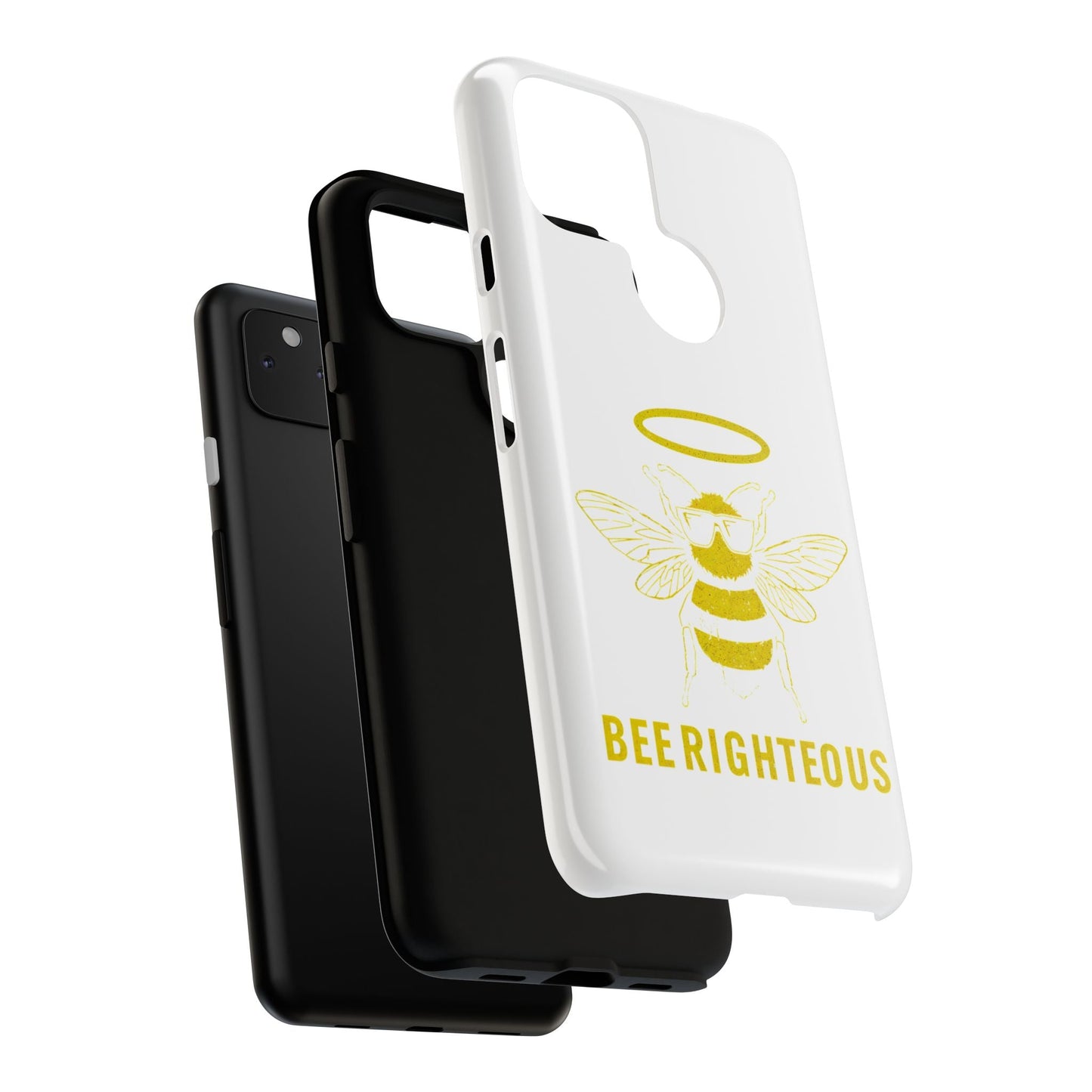 Bee Righteous Phone Case | Tough Cases, Inspirational Gifts, Cute Bee Design, Eco - Friendly Phone Accessories, Buzzing Charm - Jack Righteous