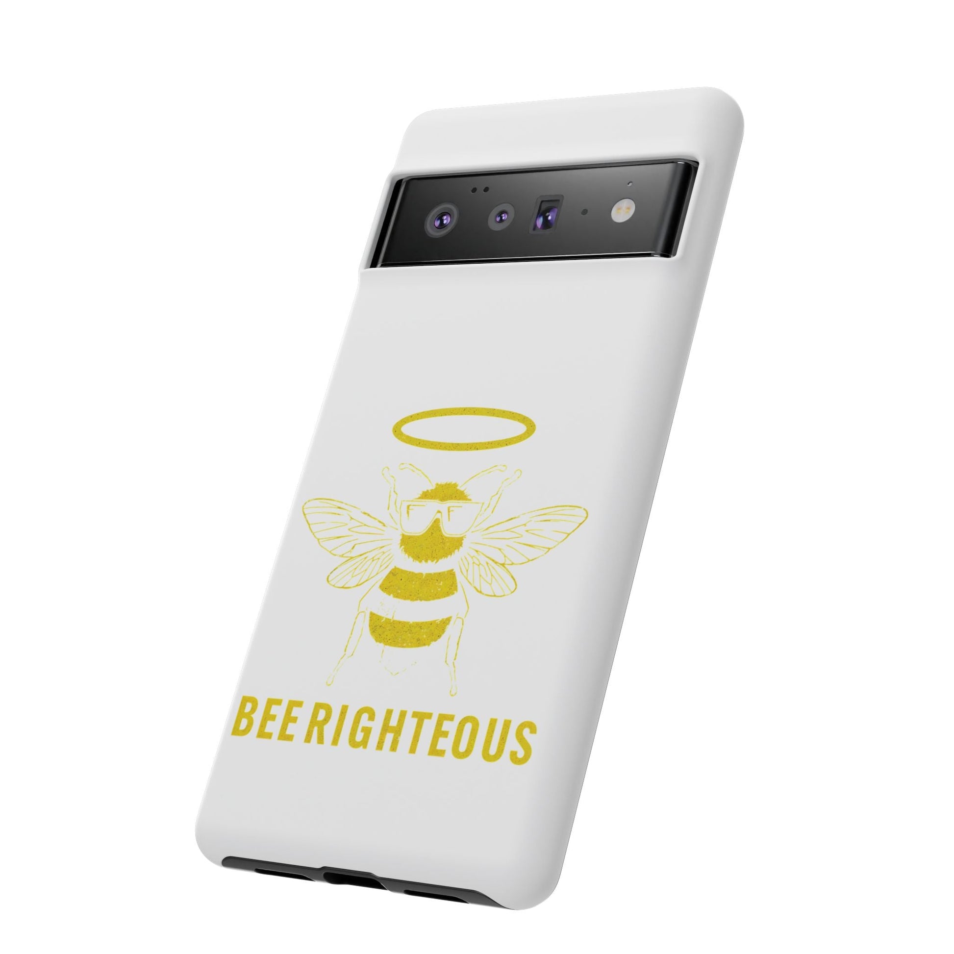 Bee Righteous Phone Case | Tough Cases, Inspirational Gifts, Cute Bee Design, Eco - Friendly Phone Accessories, Buzzing Charm - Jack Righteous