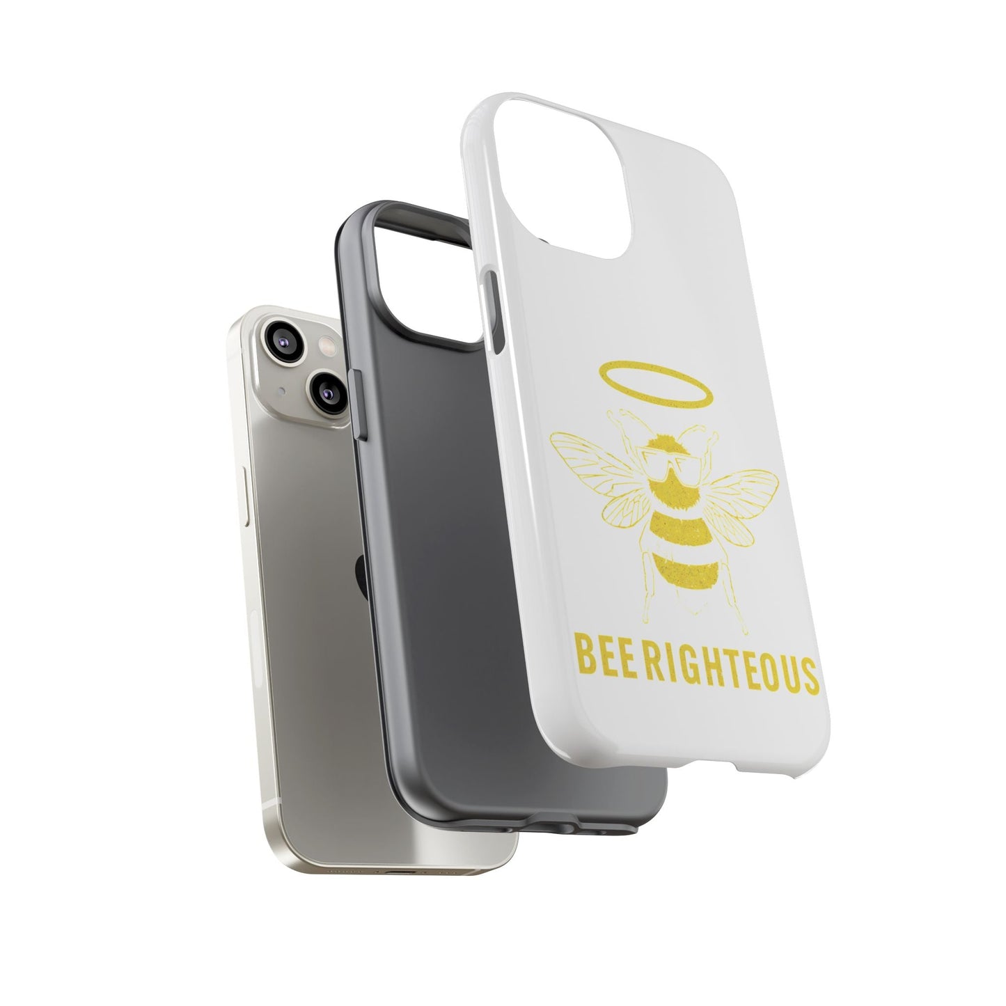 Bee Righteous Phone Case | Tough Cases, Inspirational Gifts, Cute Bee Design, Eco - Friendly Phone Accessories, Buzzing Charm - Jack Righteous