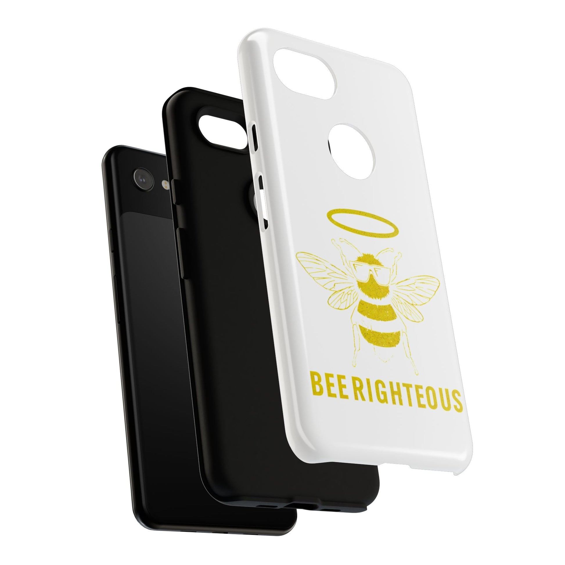 Bee Righteous Phone Case | Tough Cases, Inspirational Gifts, Cute Bee Design, Eco - Friendly Phone Accessories, Buzzing Charm - Jack Righteous