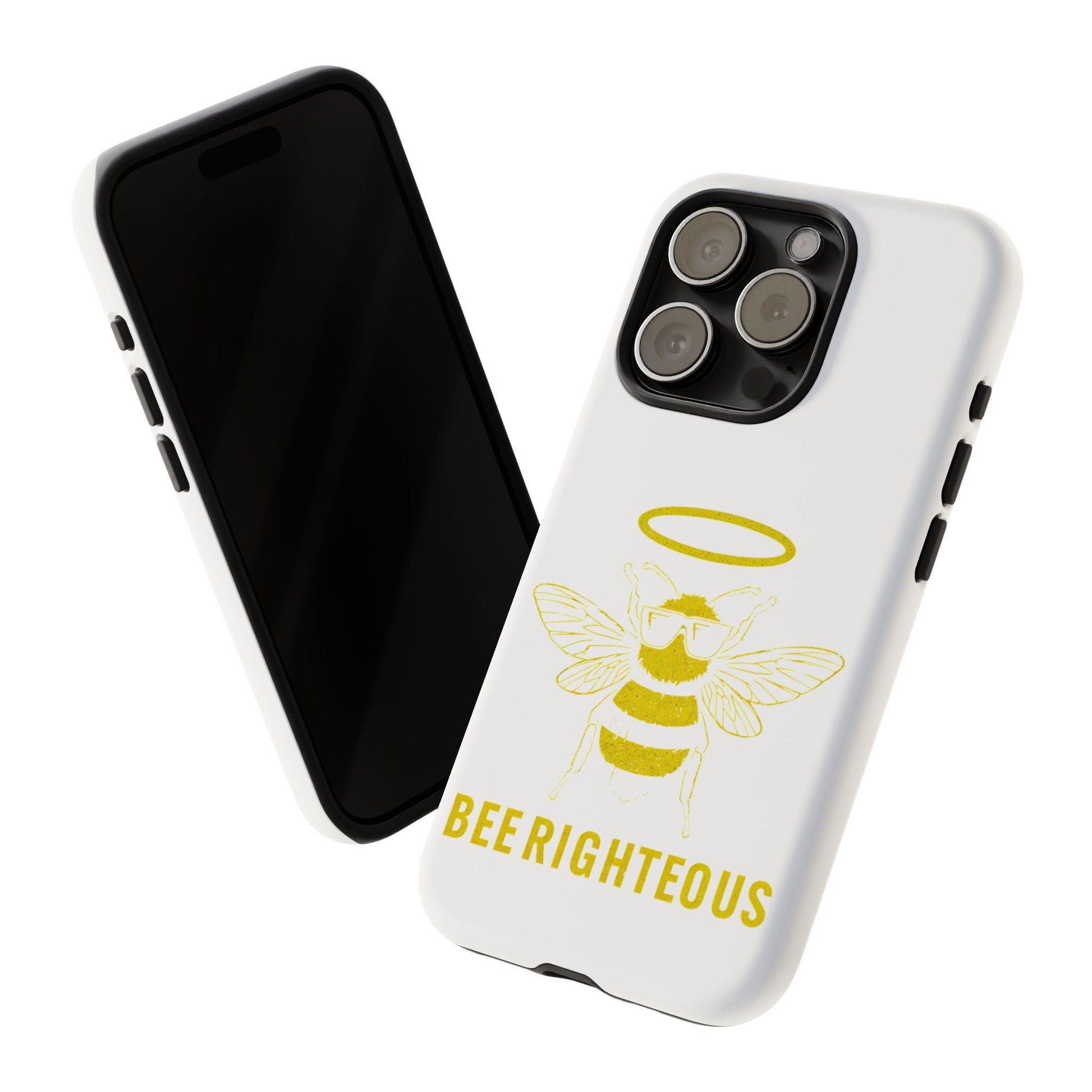 Bee Righteous Phone Case | Tough Cases, Inspirational Gifts, Cute Bee Design, Eco - Friendly Phone Accessories, Buzzing Charm - Jack Righteous