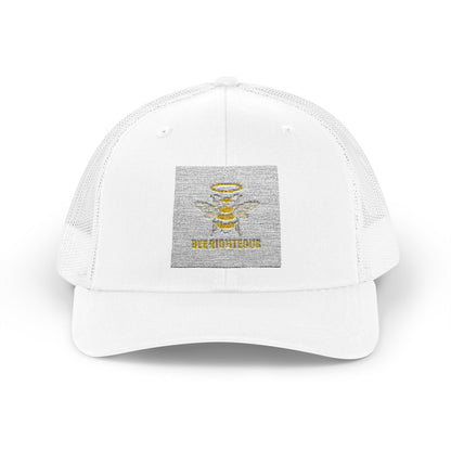 Bee Righteous Snapback Trucker Cap - Gold Design for Casual Wear & Outdoor Activities - Jack Righteous