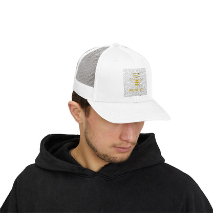 Bee Righteous Snapback Trucker Cap - Gold Design for Casual Wear & Outdoor Activities - Jack Righteous