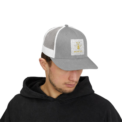 Bee Righteous Snapback Trucker Cap - Gold Design for Casual Wear & Outdoor Activities - Jack Righteous