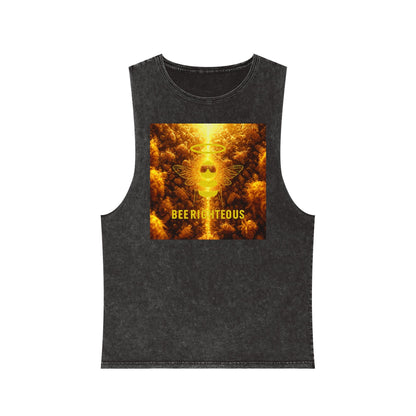 Bee Righteous Stonewash Tank Top: Summer Beach Party Apparel - Jack Righteous