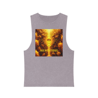 Bee Righteous Stonewash Tank Top: Summer Beach Party Apparel - Jack Righteous