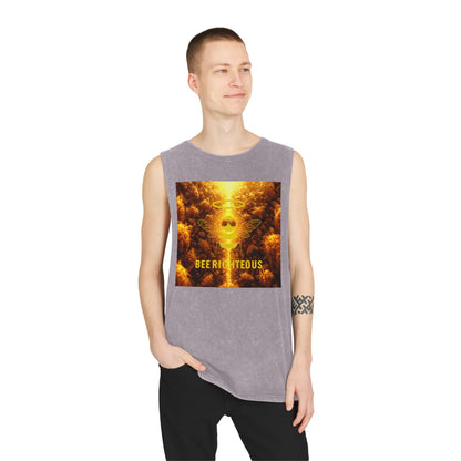 Bee Righteous Stonewash Tank Top: Summer Beach Party Apparel - Jack Righteous