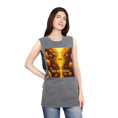 Bee Righteous Stonewash Tank Top: Summer Beach Party Apparel - Jack Righteous
