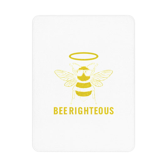 Bee Themed Toddler Blanket - Cute Gift for Cozy Nursery Decor - Jack Righteous