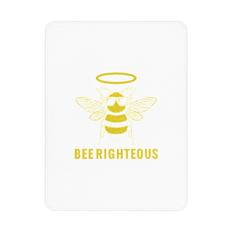 Bee Themed Toddler Blanket - Cute Gift for Cozy Nursery Decor - Jack Righteous