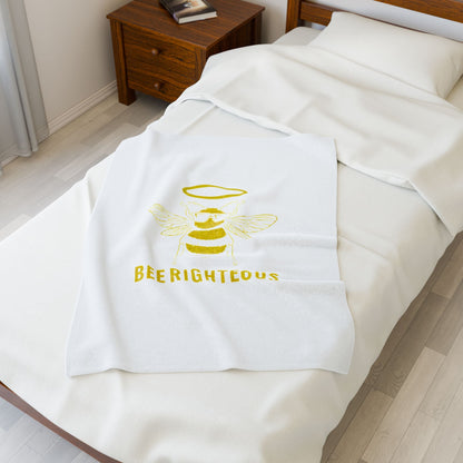 Bee Righteous Plush Blanket - Cozy Gift for Bee Lovers - Jack Righteous