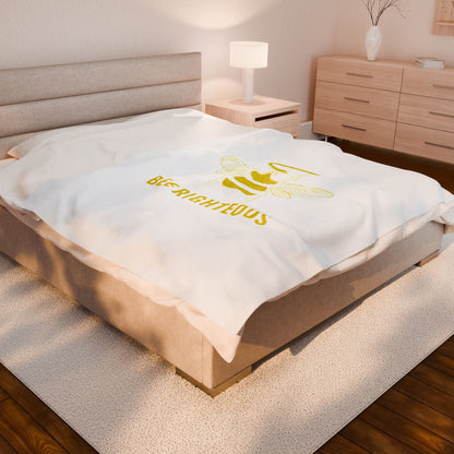 Bee Righteous Plush Blanket - Cozy Gift for Bee Lovers - Jack Righteous